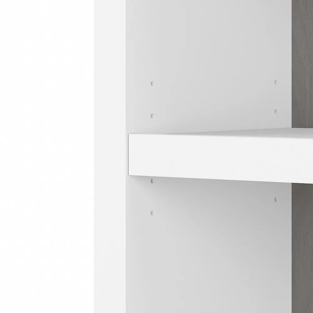 Bookcases*Bush Business Furniture Echo 5 Shelf Bookcase, Pure White/Modern Gray (KI60504-03)