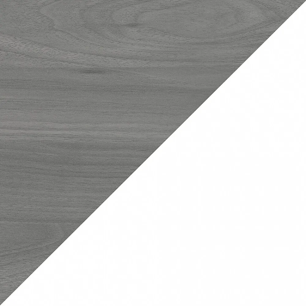 Bookcases*Bush Business Furniture Echo 5 Shelf Bookcase, Pure White/Modern Gray (KI60504-03)