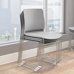 Folding & Stacking*Bush Business Furniture Envision Stackable Chairs, Gray, 2/Set (CH4003LGP-03)