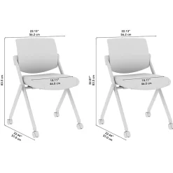 Folding & Stacking*Bush Business Furniture Envision Mesh Folding Chairs, Black, 2/Set (CH4002BLF-03)