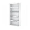 Bookcases*Bush Business Furniture Easy Office 72.79" 5-Shelf Bookcase with Adjustable Shelves, White Laminated Wood (EO105WH)