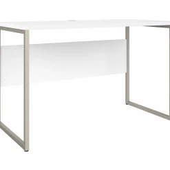 Computer Desks*Bush Business Furniture Hybrid 48"W Computer Table Desk with Metal Legs, (HYD148WH) White