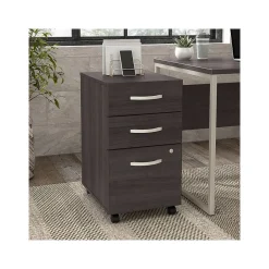 File Cabinets*Bush Business Furniture Hybrid 3-Drawer Mobile Vertical File Cabinet, Letter/Legal Size, Lockable, (HYF216SGSU-Z) Storm Gray