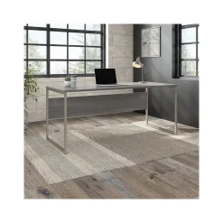 Computer Desks*Bush Business Furniture Hybrid 72"W Computer Table Desk with Metal Legs, (HYD373PG) Platinum Gray