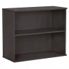 Bookcases*Bush Business Furniture 29"H 2-Shelf Bookcase with Adjustable Shelf, Storm Gray (BK3036SG)