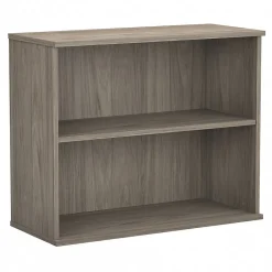 Bookcases*Bush Business Furniture 29"H 2-Shelf Bookcase with Adjustable Shelf, Modern Hickory (BK3036MH)
