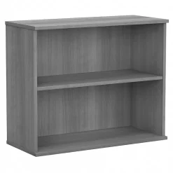 Bookcases*Bush Business Furniture 29"H 2-Shelf Bookcase with Adjustable Shelf, Platinum Gray (BK3036PG)