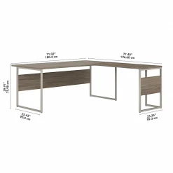 L-Desks*Bush Business Furniture Hybrid 72