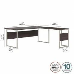 L-Desks*Bush Business Furniture Hybrid 72