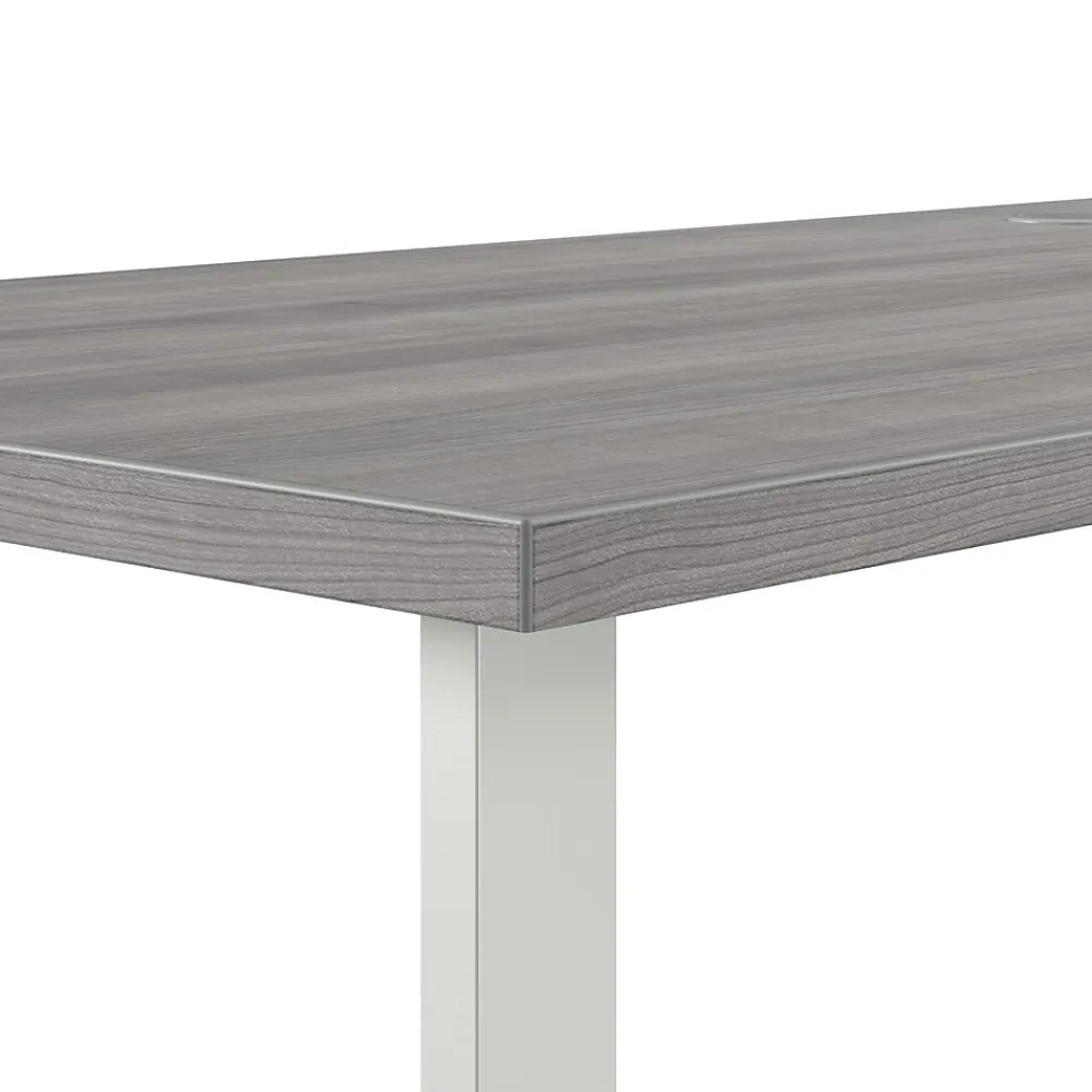 L-Desks*Bush Business Furniture Hustle 72"W L Shaped Computer Desk with Metal Legs, Platinum Gray (HUS001PG)