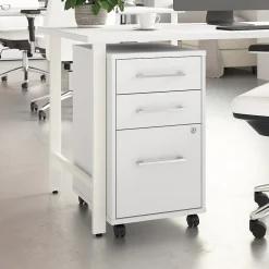 File Cabinets*Bush Business Furniture Hustle 3 Drawer Mobile File Cabinet, White (HUF116WH)