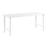 Corner Desks*Bush Business Furniture Hustle 72"W Computer Desk with Metal Legs, White (HUD272WH)