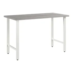 Office Desks*Bush Business Furniture Hustle 48"W Computer Desk with Metal Legs, Platinum Gray (HUD148PG)
