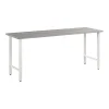 Office Desks*Bush Business Furniture Hustle 72"W Computer Desk with Metal Legs, Platinum Gray (HUD172PG)
