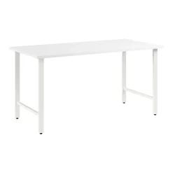 Office Desks*Bush Business Furniture Hustle 60"W Computer Desk with Metal Legs, White (HUD160WH)
