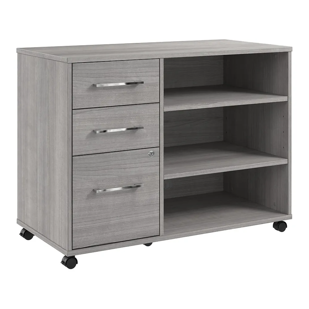File Cabinets*Bush Business Furniture Hustle Office Storage Cabinet with Wheels, Platinum Gray (HUF140PG)