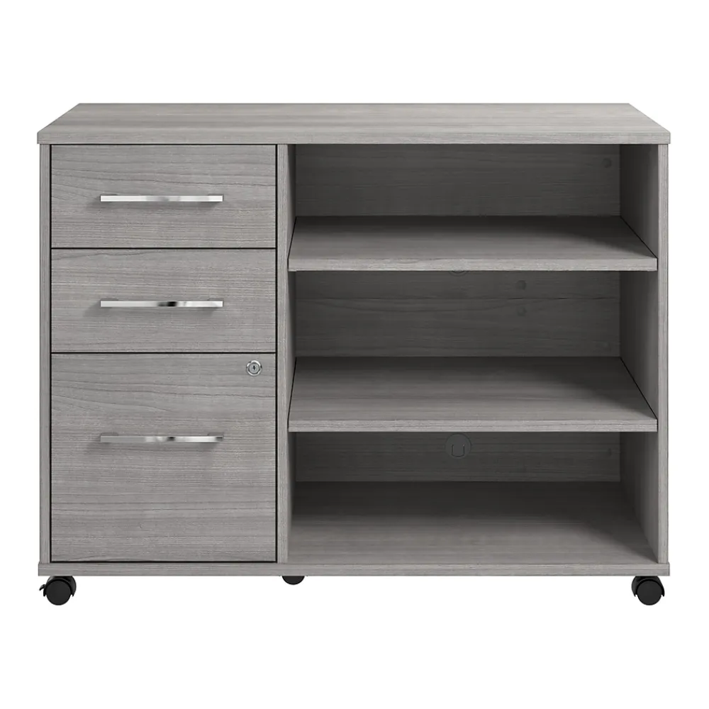 File Cabinets*Bush Business Furniture Hustle Office Storage Cabinet with Wheels, Platinum Gray (HUF140PG)