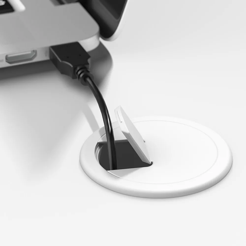 L-Desks*Bush Business Furniture Hustle 72"W L Shaped Computer Desk with Metal Legs, White (HUS002WH)