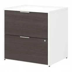 File Cabinets*Bush Business Furniture Jamestown 2-Drawer Lateral File Cabinet, Locking, Letter/Legal, Storm Gray/White, 29.72" (JTF130SGWHSU)