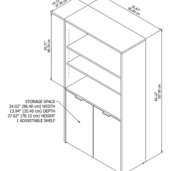 Bookcases*Bush Business Furniture Jamestown 66.12