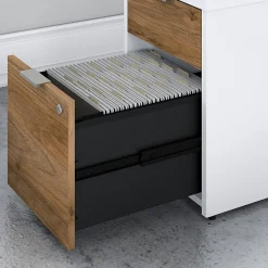 File Cabinets*Bush Business Furniture Jamestown 2-Drawer Vertical File Cabinet, Letter/Legal, Fresh Walnut/White, 23.66