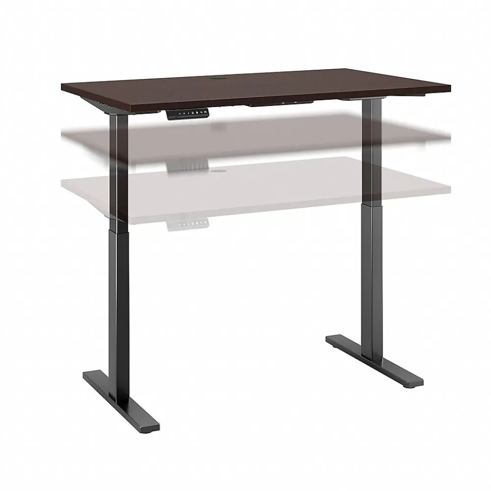 Standing Desks*Bush Business Furniture Move 60 Series 48"W Electric Height Adjustable Standing Desk, Mocha Cherry (M6S4824MRBK)