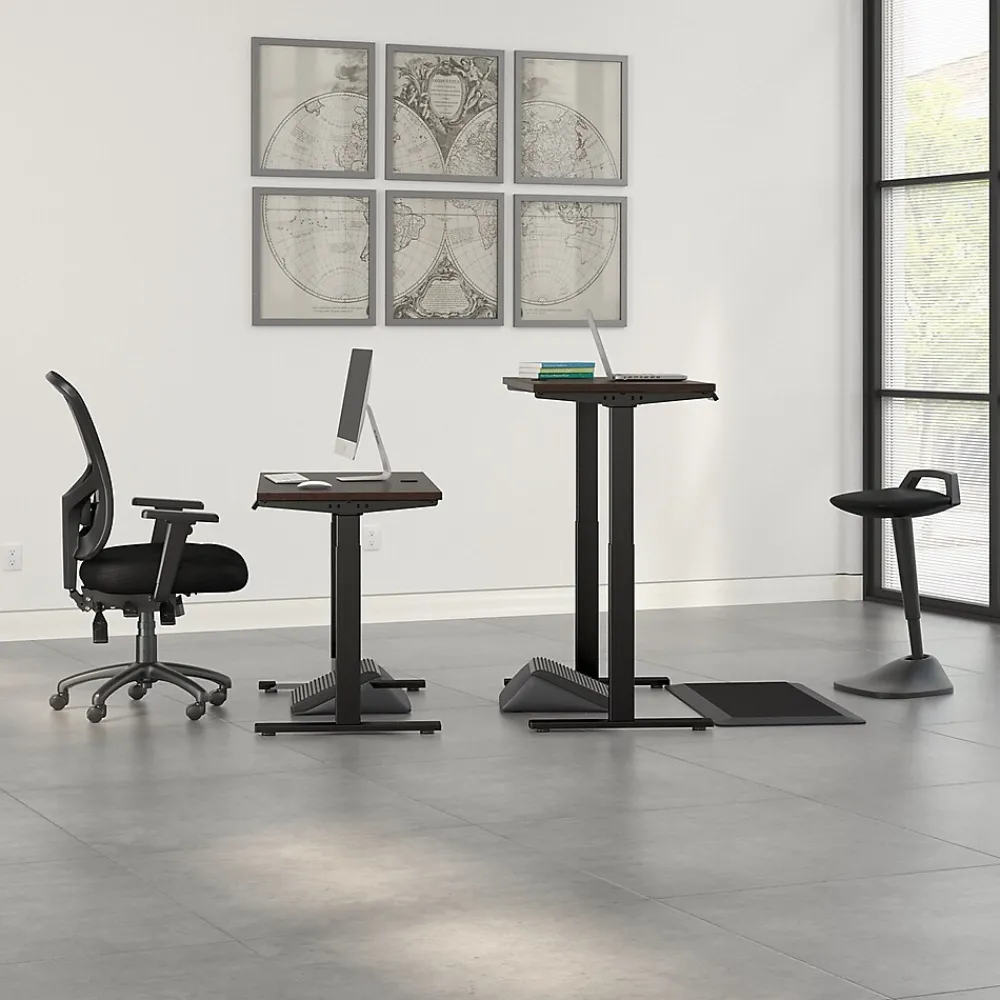 Standing Desks*Bush Business Furniture Move 60 Series 48"W Electric Height Adjustable Standing Desk, Mocha Cherry (M6S4824MRBK)