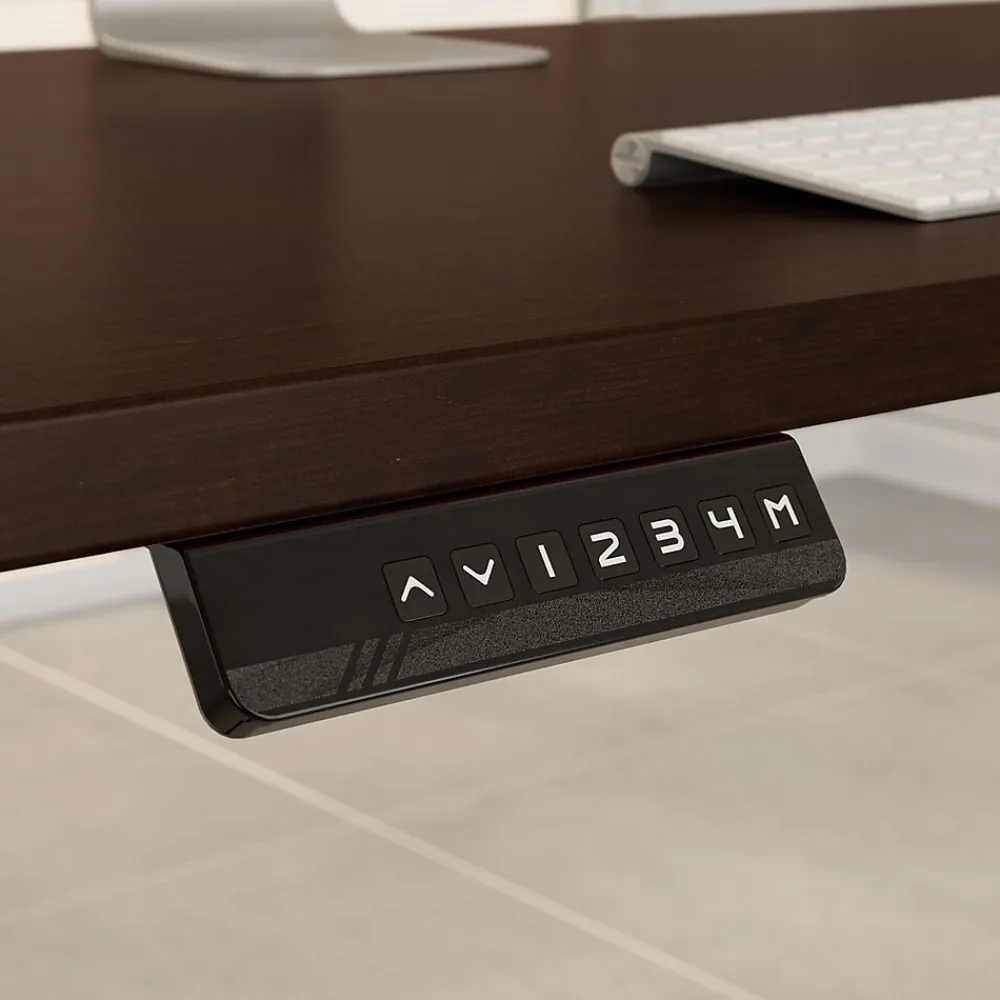 Standing Desks*Bush Business Furniture Move 60 Series 48"W Electric Height Adjustable Standing Desk, Mocha Cherry (M6S4824MRBK)