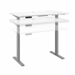 Standing Desks*Bush Business Furniture Move 60 Series 48"W Electric Height Adjustable Standing Desk, White (M6S4824WHSK)