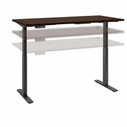 Standing Desks*Bush Business Furniture Move 60 Series 72"W Electric Height Adjustable Standing Desk, Mocha Cherry (M6S7230MRBK)
