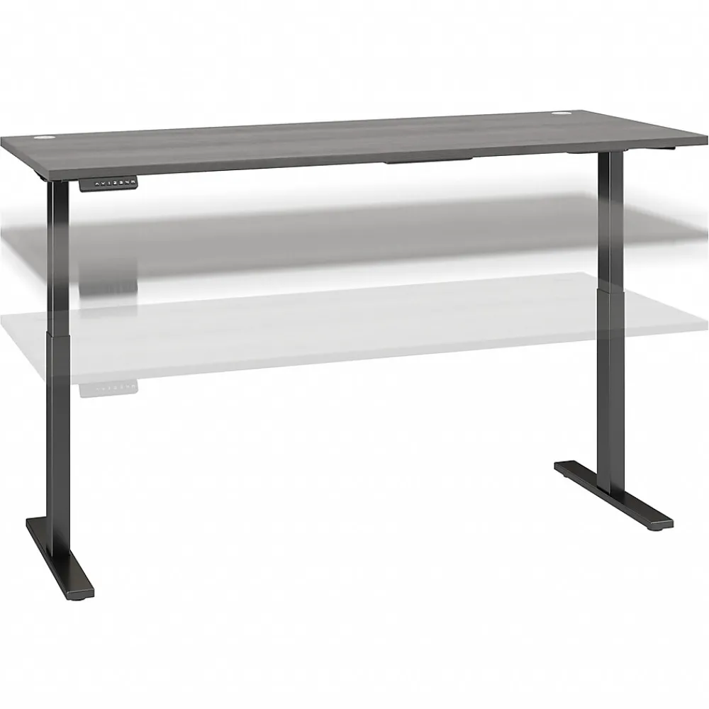Standing Desks*Bush Business Furniture Move 60 Series 72"W Electric Height Adjustable Standing Desk, Platinum Gray/Black (M6S7230PGBK)