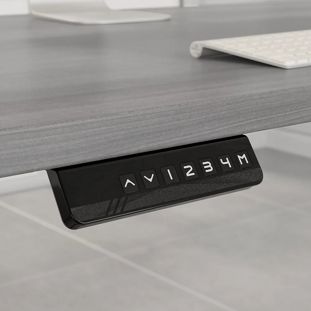 Standing Desks*Bush Business Furniture Move 60 Series 72"W Electric Height Adjustable Standing Desk, Platinum Gray/Black (M6S7230PGBK)