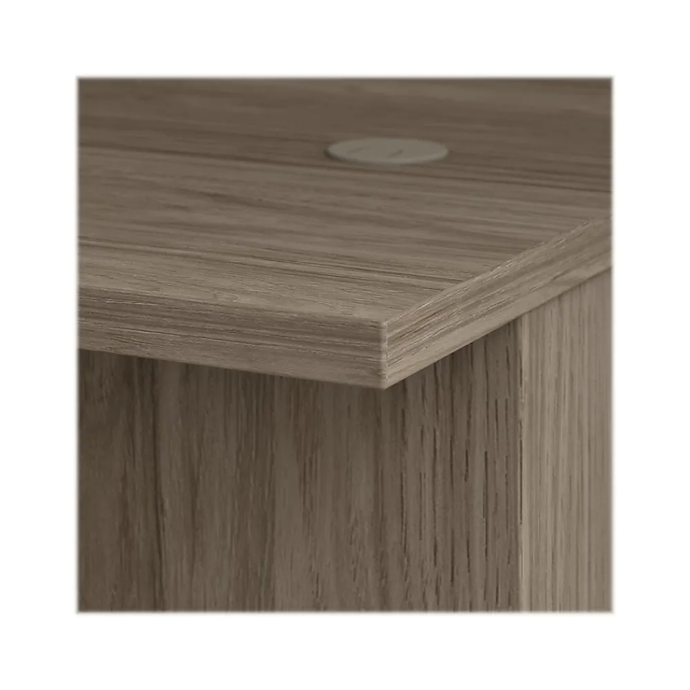 L-Desks*Bush Business Furniture Office 500 72"W L Shaped Executive Desk with Drawers, (OF5004MHSU) Modern Hickory