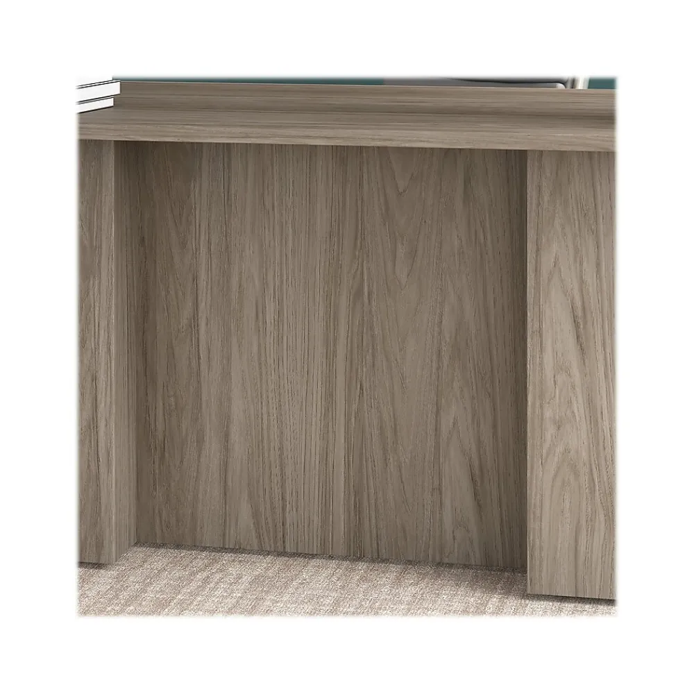 L-Desks*Bush Business Furniture Office 500 72"W L Shaped Executive Desk with Drawers, (OF5004MHSU) Modern Hickory