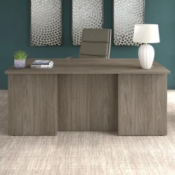 Office Desks*Bush Business Furniture Office 500 72"W Executive Desk, (OFD172MHK) Modern Hickory