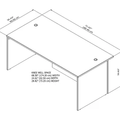 Office Desks*Bush Business Furniture Office 500 72