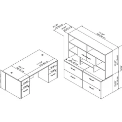 Computer Desks*Bush Business Furniture Office 500 72