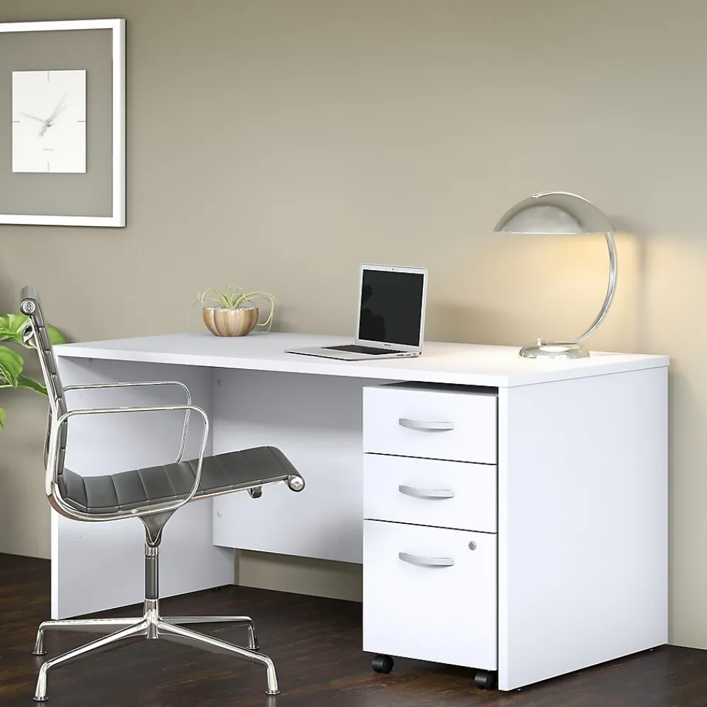 Computer Desks*Bush Business Furniture Studio C 60"W Office Desk, (SCD260WH) White
