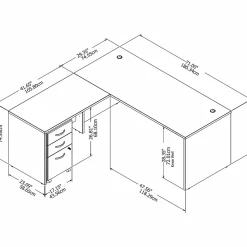 L-Desks*Bush Business Furniture Studio C 72