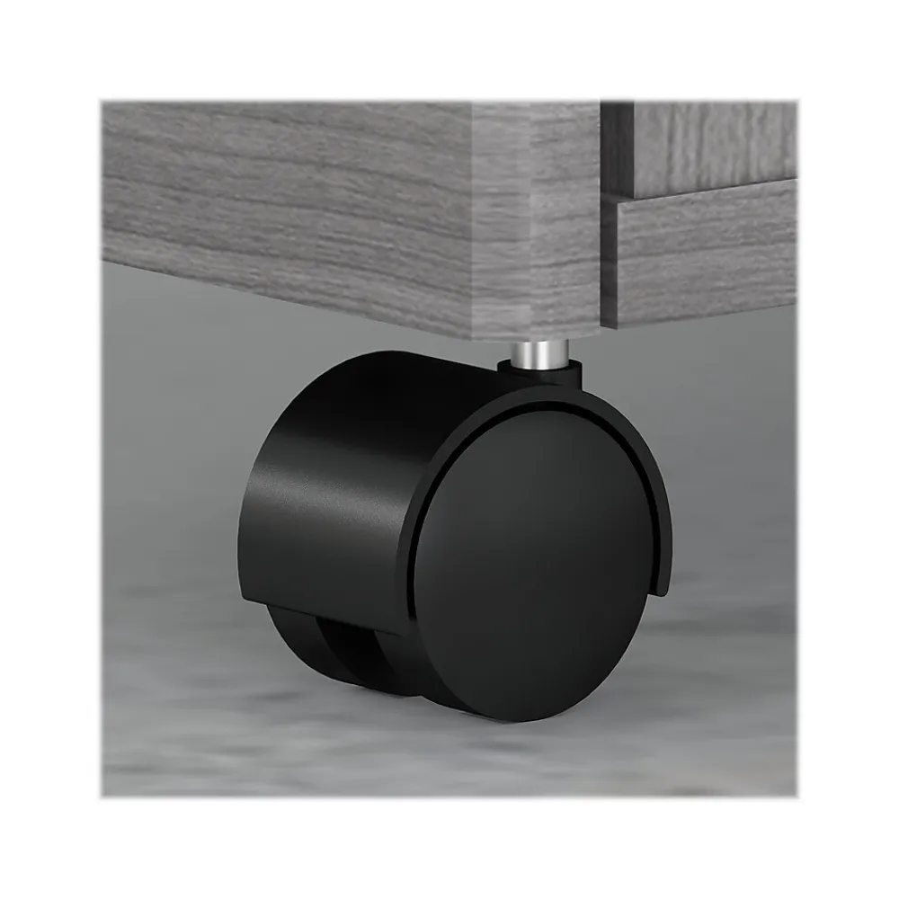 L-Desks*Bush Business Furniture Studio C 72"W L Shaped Desk with Mobile File Cabinet and Return, (STC007PGSU) Platinum Gray