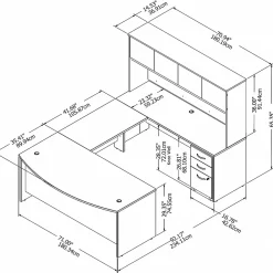 Office Desks*Bush Business Furniture Studio C 72