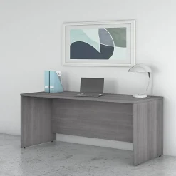 Computer Desks*Bush Business Furniture Studio C 72"W Office Desk, (SCD272PG) Platinum Gray