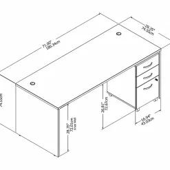 Computer Desks*Bush Business Furniture Studio C 72