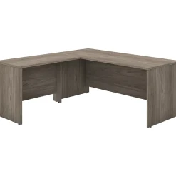 L-Desks*Bush Business Furniture Studio C 72"W L Shaped Desk with Return, (STC049MH) Modern Hickory