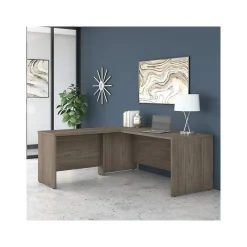 L-Desks*Bush Business Furniture Studio C 72"W L Shaped Desk with Return, (STC049MH) Modern Hickory