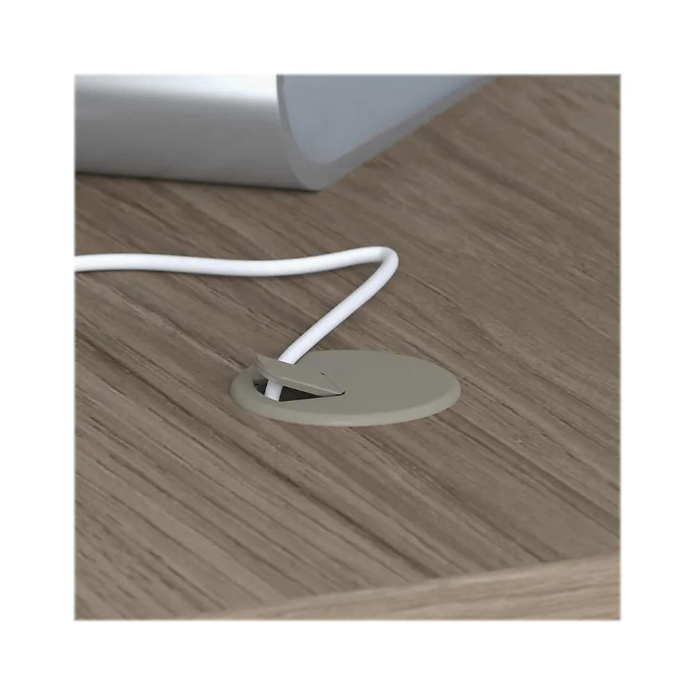 L-Desks*Bush Business Furniture Studio C 72"W L Shaped Desk with Mobile File Cabinet and Return, (STC007MHSU) Modern Hickory