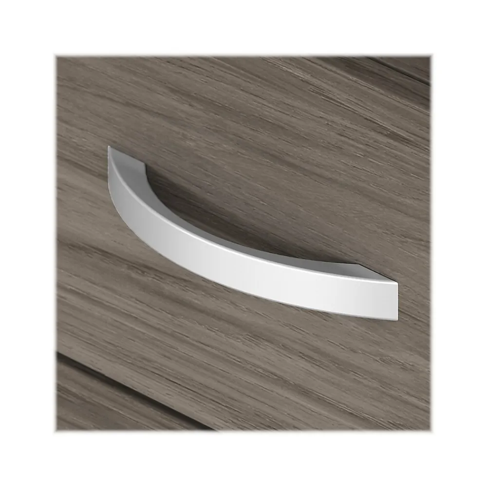 L-Desks*Bush Business Furniture Studio C 72"W L Shaped Desk with Hutch, Mobile File Cabinet and Return, (STC006MHSU) Modern Hickory