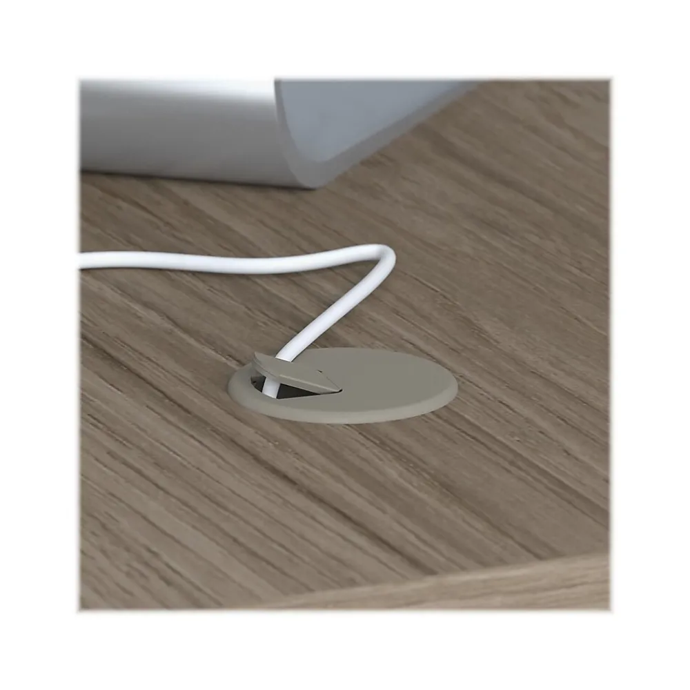 L-Desks*Bush Business Furniture Studio C 72"W L Shaped Desk with Hutch, Mobile File Cabinet and Return, (STC006MHSU) Modern Hickory