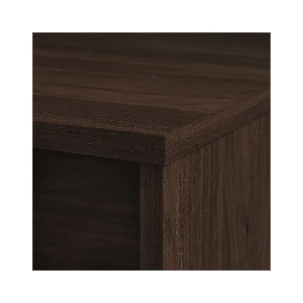 L-Desks*Bush Business Furniture Studio C 72"W L Shaped Desk with Return, (STC049BW) Black Walnut