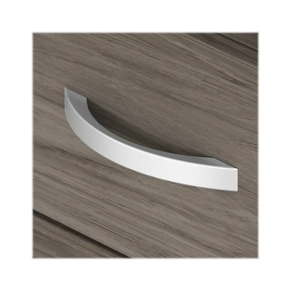 Computer Desks*Bush Business Furniture Studio C 72"W Office Desk with Mobile File Cabinet, (STC013MHSU) Modern Hickory